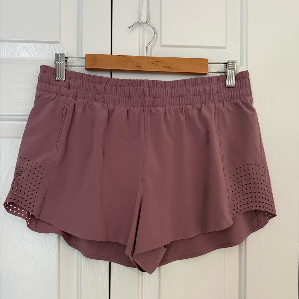 Athleta Hustle 3” Shorts - Mauve (M)